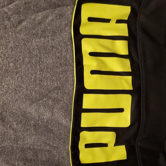 Puma Boys Black/Gray Zip Up Hooded Pullover Sweater - Size XL (18-20) - Picture 7 of 9